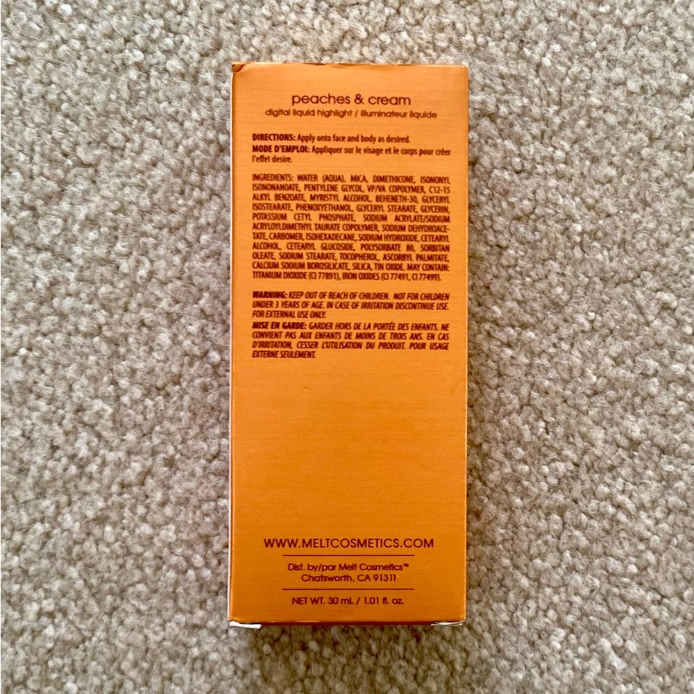 NWT Melt Cosmetics Sex Foil Digital Liquid Highlight in Peaches & Cream - Picture 3 of 7